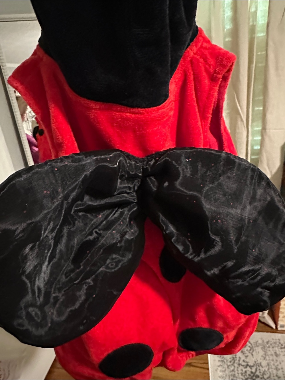 Kids Red and Black Ladybug Costume Hoodie - Picture 2 of 4